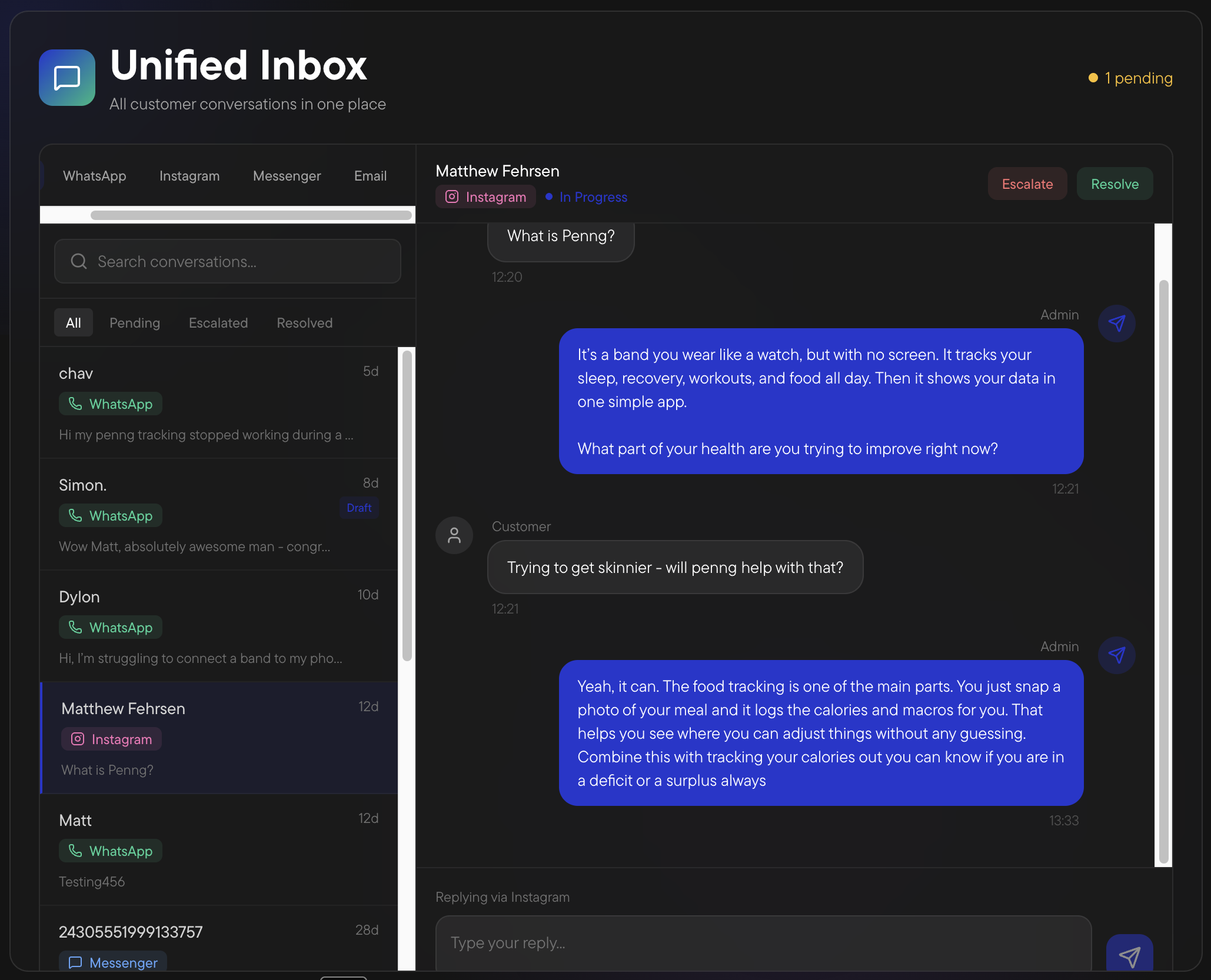 Unified Support Inbox